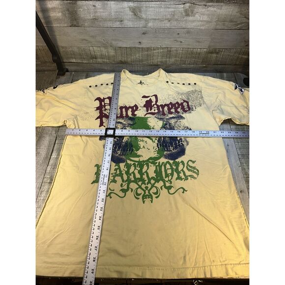 Blac Label Pure Breed Warriors Shirt 2XL Y2K Graphic Tee Studded Vintage - Picture 3 of 4